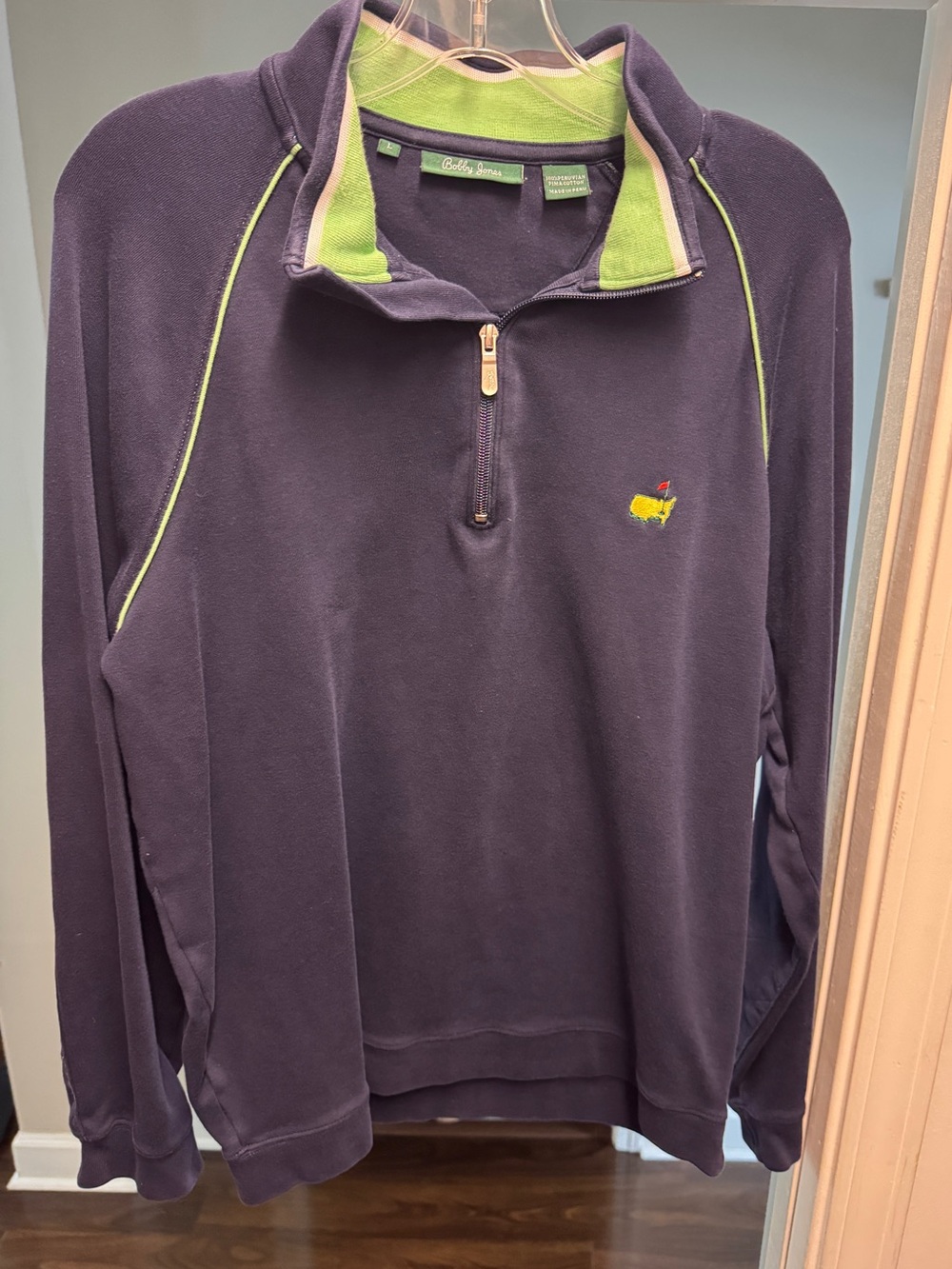 Masters Navy Zip-Up Pullover